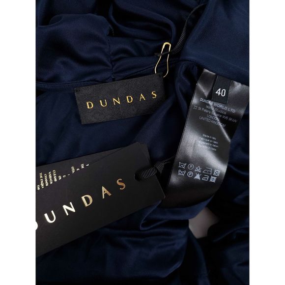 Dundas Twisted Cutout Long Sleeve Front Slit Gown - Picture 7 of 8